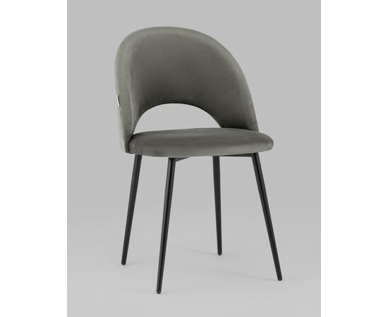 Стул Меган SN велюр тёмно-серый, изображение 2 | Интернет магазин мебели и декора LifeDekor