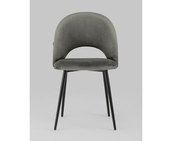 Стул Меган SN велюр тёмно-серый, изображение 5 | Интернет магазин мебели и декора LifeDekor