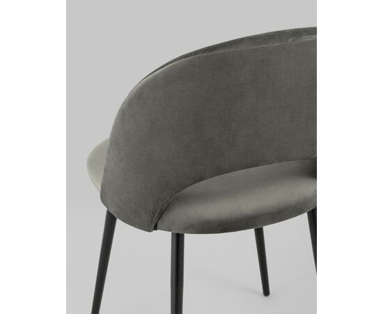 Стул Меган SN велюр тёмно-серый, изображение 9 | Интернет магазин мебели и декора LifeDekor