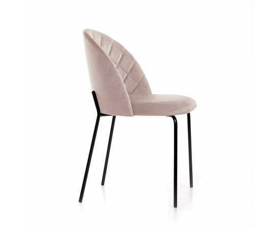 Стул Норд ромб, бархат пепельно-бежевый 25, изображение 3 | Интернет магазин мебели и декора LifeDekor