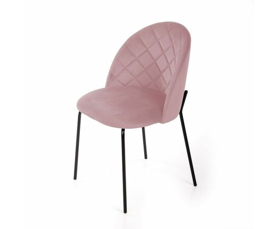 Стул Норд ромб, бархат пудровый 15, изображение 6 | Интернет магазин мебели и декора LifeDekor