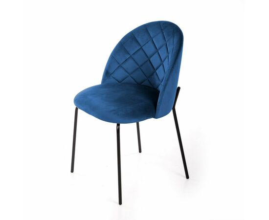 Стул Норд ромб, бархат синий 29, изображение 8 | Интернет магазин мебели и декора LifeDekor
