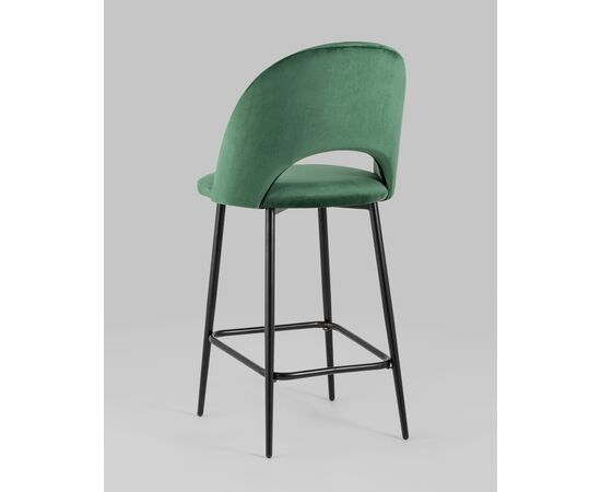 Стул полубарный Меган SN велюр зеленый, изображение 6 | Интернет магазин мебели и декора LifeDekor