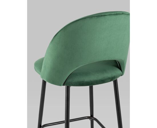 Стул полубарный Меган SN велюр зеленый, изображение 7 | Интернет магазин мебели и декора LifeDekor