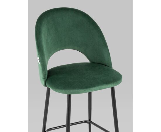 Стул полубарный Меган SN велюр зеленый, изображение 8 | Интернет магазин мебели и декора LifeDekor