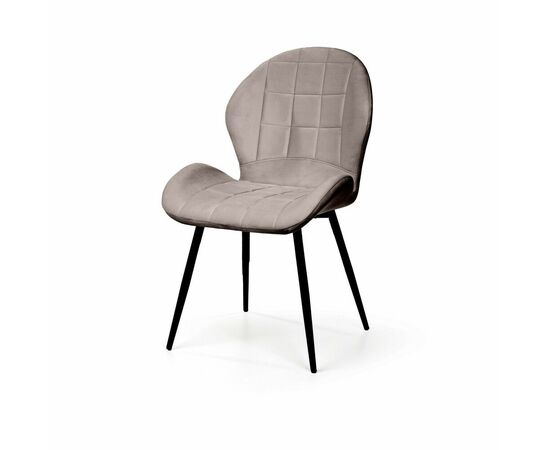 Стул Ральф, бархат пепельно-бежевый 25 | Интернет магазин мебели и декора LifeDekor