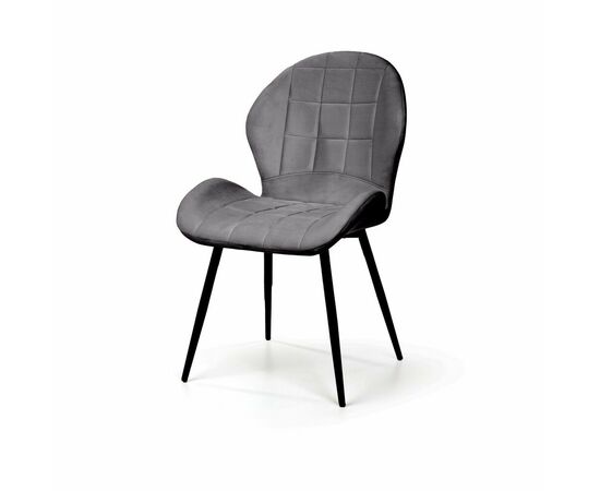 Стул Ральф, бархат серый 27 | Интернет магазин мебели и декора LifeDekor