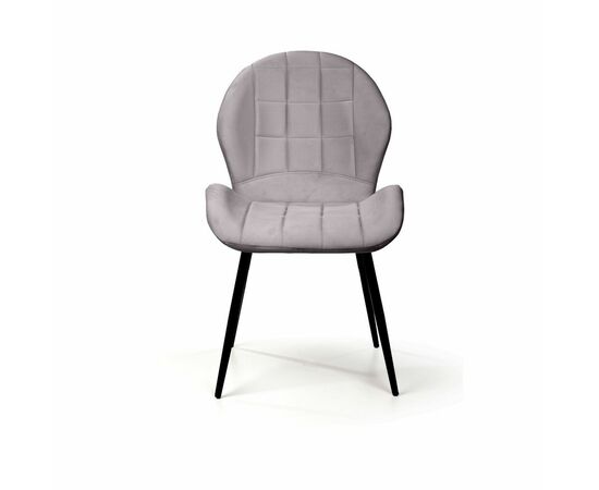 Стул Ральф, бархат светло-серый 26, изображение 2 | Интернет магазин мебели и декора LifeDekor