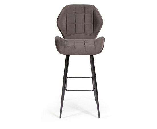 Стул Ральф барный, бархат антрацит 14, изображение 7 | Интернет магазин мебели и декора LifeDekor