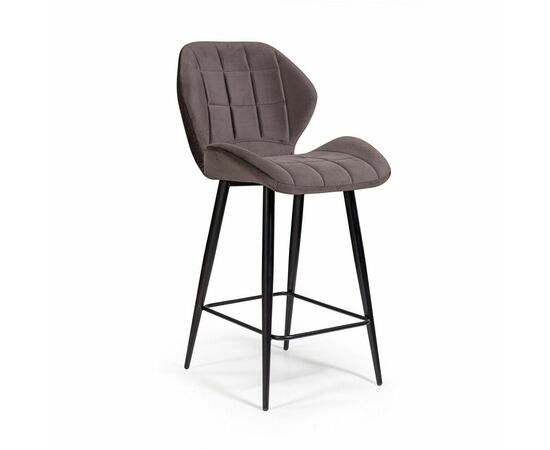 Стул Ральф полубарный, бархат антрацит 14, изображение 9 | Интернет магазин мебели и декора LifeDekor