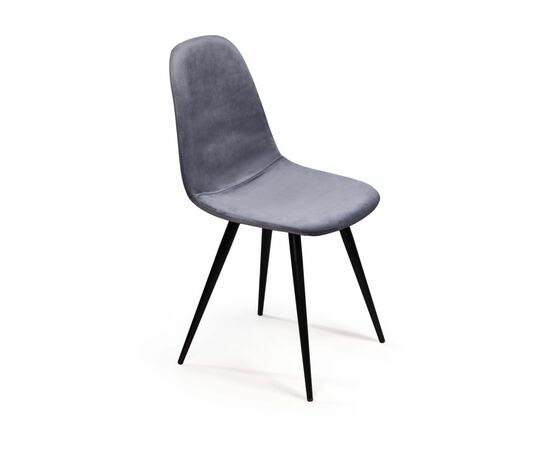 Стул Тед, бархат серый 27, изображение 3 | Интернет магазин мебели и декора LifeDekor