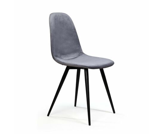 Стул Тед, бархат серый 27, изображение 4 | Интернет магазин мебели и декора LifeDekor