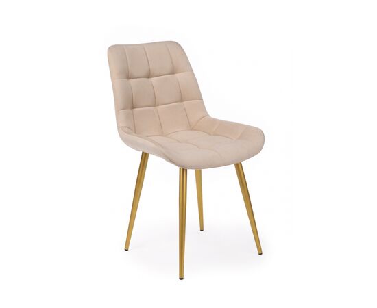 Стул на металлокаркасе Челси К бежевый (zd 210) / золотой np | Интернет магазин мебели и декора LifeDekor