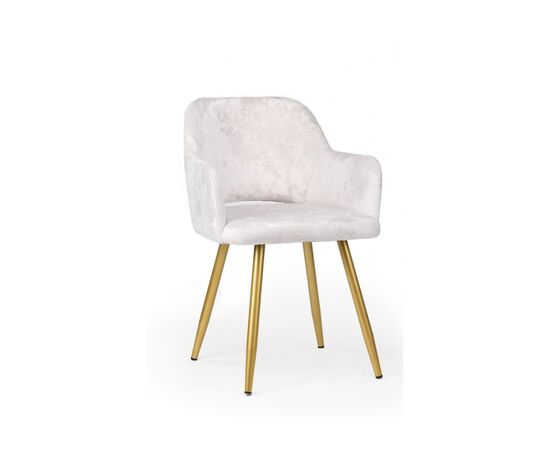 Стул на металлокаркасе Эолин 360 светло-бежевый (simple 011) / золотой, изображение 2 | Интернет магазин мебели и декора LifeDekor