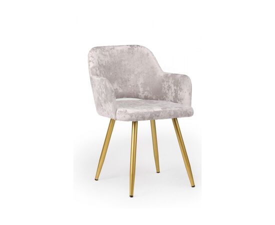 Стул на металлокаркасе Эолин латте (simple 008) / золотой | Интернет магазин мебели и декора LifeDekor