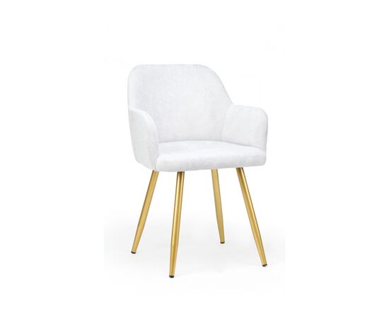 Стул на металлокаркасе Инфини 360 светло-серый (ocean 021) / золотой, изображение 2 | Интернет магазин мебели и декора LifeDekor