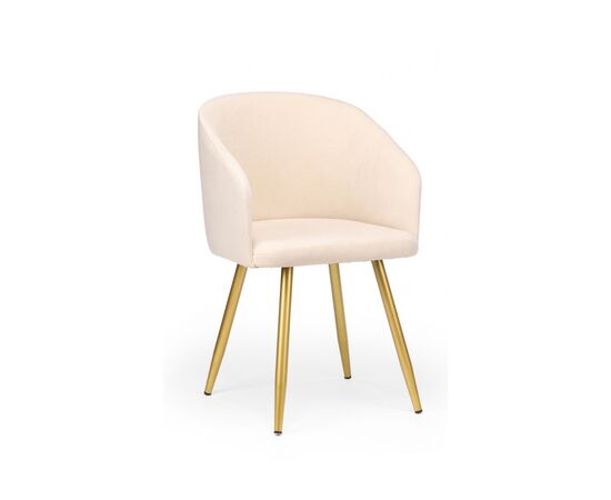 Стул на металлокаркасе Монер бежевый (glory 03) / золотой | Интернет магазин мебели и декора LifeDekor