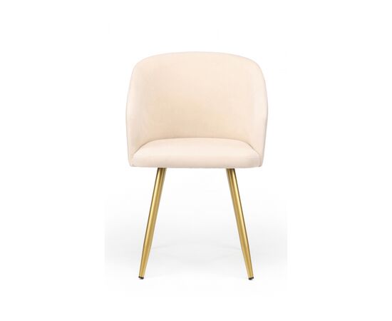Стул на металлокаркасе Монер бежевый (glory 03) / золотой, изображение 2 | Интернет магазин мебели и декора LifeDekor