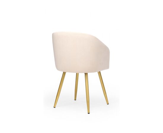 Стул на металлокаркасе Монер бежевый (glory 03) / золотой, изображение 4 | Интернет магазин мебели и декора LifeDekor