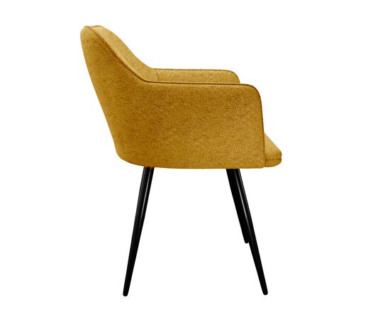 Стул DikLine 277 поворотный NS Gold горчица, ножки черные, изображение 4 | Интернет магазин мебели и декора LifeDekor