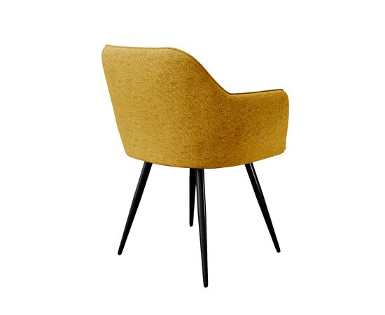 Стул DikLine 277 поворотный NS Gold горчица, ножки черные, изображение 3 | Интернет магазин мебели и декора LifeDekor