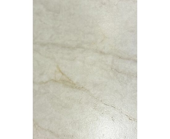 Стол КИРАН (KIRAN) 180 БЕЖЕВЫЙ МРАМОР (MATTE SICILY BEIGE SOLID CERAMIC) / Орех темный, ®DISAUR | Интернет магазин мебели и декора LifeDekor