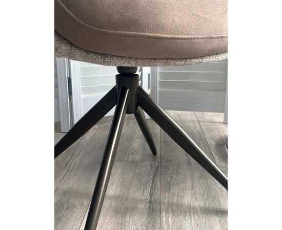 Стул ГРЕЙС (GRACE) 360 град, цвет КАПУЧИНО PENA-172 / G1229-7, ткань / ШОКОЛАДНОЕ ЗОЛОТО, ®DISAUR, изображение 3 | Интернет магазин мебели и декора LifeDekor