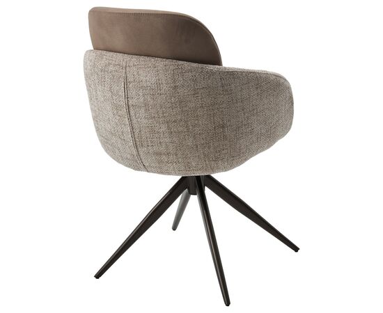 Стул ГРЕЙС (GRACE) 360 град, цвет КАПУЧИНО PENA-172 / G1229-7, ткань / ШОКОЛАДНОЕ ЗОЛОТО, ®DISAUR, изображение 7 | Интернет магазин мебели и декора LifeDekor