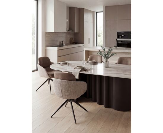 Стул ГРЕЙС (GRACE) 360 град, цвет КАПУЧИНО PENA-172 / G1229-7, ткань / ШОКОЛАДНОЕ ЗОЛОТО, ®DISAUR, изображение 9 | Интернет магазин мебели и декора LifeDekor