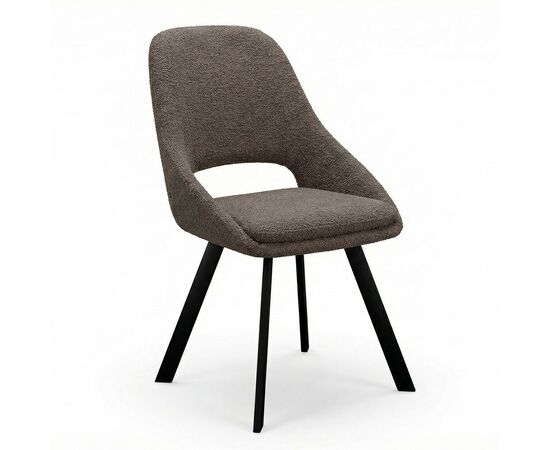 Стул DikLine 247 поворотный, BL05 капучино, ножки черные, изображение 2 | Интернет магазин мебели и декора LifeDekor