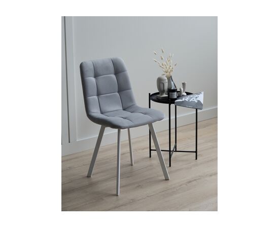 Стул на металлокаркасе Чилли светло-серый / белый, изображение 2 | Интернет магазин мебели и декора LifeDekor