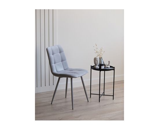 Стул на металлокаркасе Чилли светло-серый / серый, изображение 3 | Интернет магазин мебели и декора LifeDekor