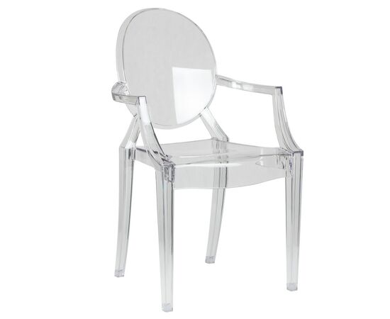 Набор 4 шт Стул обеденный DOBRIN LOUIS GHOST, цвет прозрачный, изображение 2 | Интернет магазин мебели и декора LifeDekor