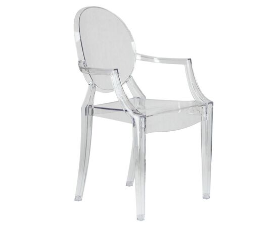 Набор 4 шт Стул обеденный DOBRIN LOUIS GHOST, цвет прозрачный, изображение 3 | Интернет магазин мебели и декора LifeDekor