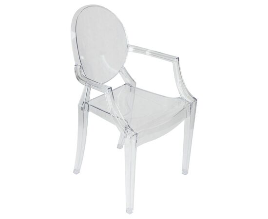 Набор 4 шт Стул обеденный DOBRIN LOUIS GHOST, цвет прозрачный, изображение 8 | Интернет магазин мебели и декора LifeDekor