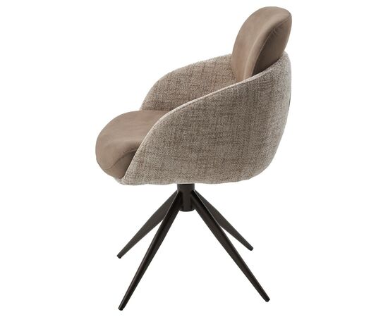 Стул ГРЕЙС (GRACE) 360 град, цвет КАПУЧИНО PENA-172 / G1229-7, ткань / ШОКОЛАДНОЕ ЗОЛОТО, ®DISAUR, изображение 5 | Интернет магазин мебели и декора LifeDekor