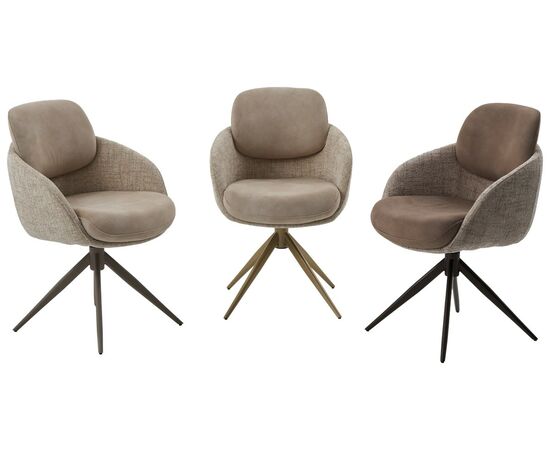 Стул ГРЕЙС (GRACE) 360 град., цвет БЕЖЕВЫЙ (PENA-120 / G1229-3, ткань / ЛАТТЕ каркас, ®DISAUR, изображение 6 | Интернет магазин мебели и декора LifeDekor