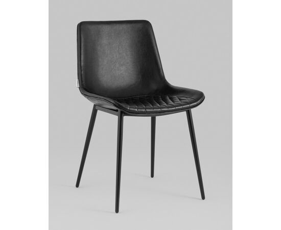 Стул Деймон экокожа черный, изображение 2 | Интернет магазин мебели и декора LifeDekor