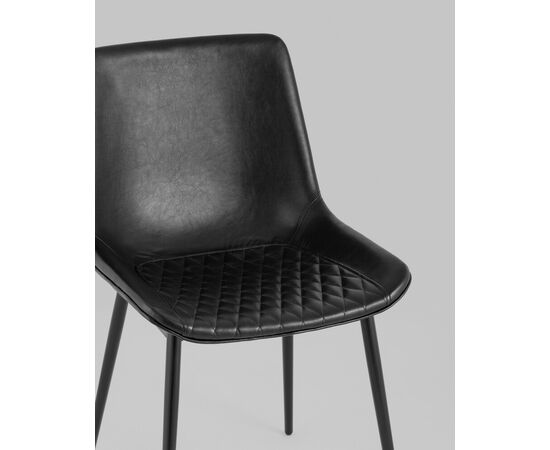 Стул Деймон экокожа черный, изображение 8 | Интернет магазин мебели и декора LifeDekor