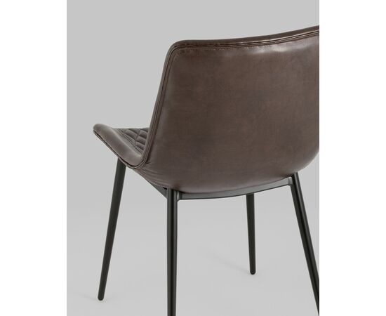 Стул Деймон экокожа коричневый, изображение 7 | Интернет магазин мебели и декора LifeDekor
