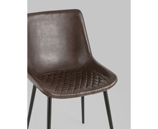 Стул Деймон экокожа коричневый, изображение 8 | Интернет магазин мебели и декора LifeDekor