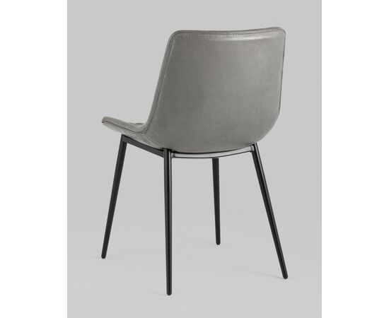 Стул Деймон экокожа серый, изображение 6 | Интернет магазин мебели и декора LifeDekor