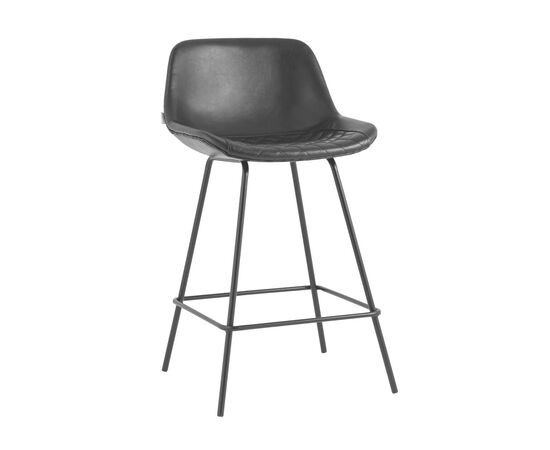 Стул полубарный Деймон экокожа черный | Интернет магазин мебели и декора LifeDekor