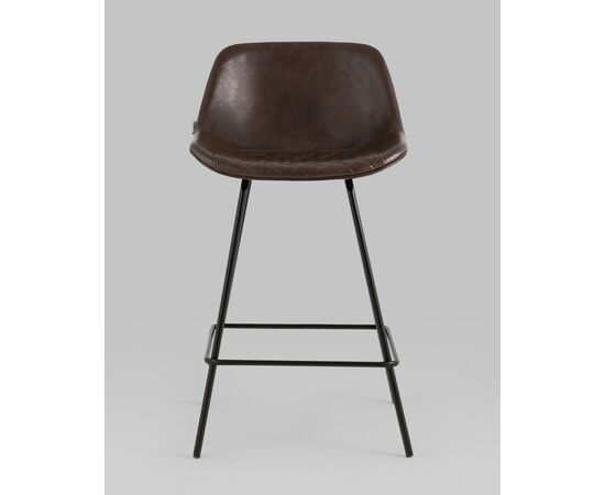 Стул полубарный Деймон экокожа коричневый, изображение 3 | Интернет магазин мебели и декора LifeDekor
