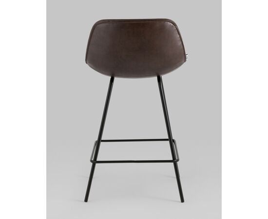 Стул полубарный Деймон экокожа коричневый, изображение 5 | Интернет магазин мебели и декора LifeDekor