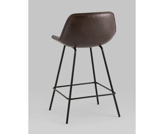 Стул полубарный Деймон экокожа коричневый, изображение 6 | Интернет магазин мебели и декора LifeDekor