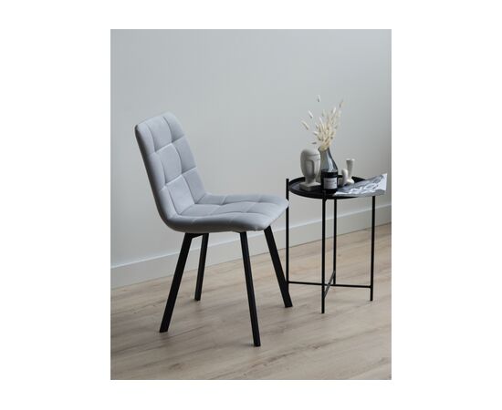 Стул на металлокаркасе Чилли светло-серый / черный, изображение 6 | Интернет магазин мебели и декора LifeDekor