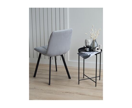 Стул на металлокаркасе Чилли светло-серый / черный, изображение 7 | Интернет магазин мебели и декора LifeDekor