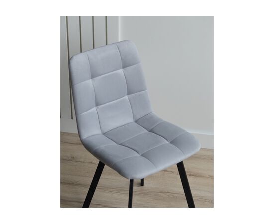 Стул на металлокаркасе Чилли светло-серый / черный, изображение 8 | Интернет магазин мебели и декора LifeDekor