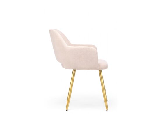 Стул на металлокаркасе Эолин 360 латте (glory 10) / золотой, изображение 4 | Интернет магазин мебели и декора LifeDekor